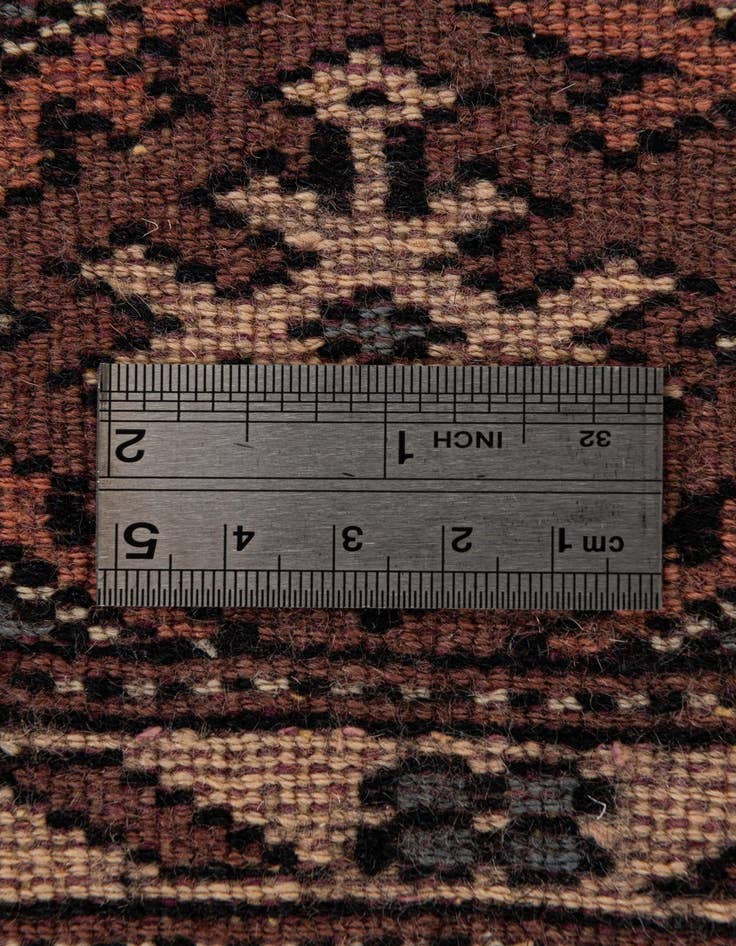 Detail image of 4' 3 x 6' 2  Hand Knotted Bokhara Oriental Wool Rug