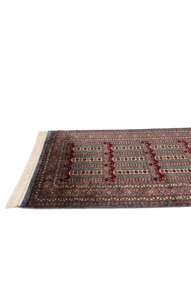 Detail image of 4' 3 x 6' 2 Hand Knotted Bokhara Oriental Wool Rug