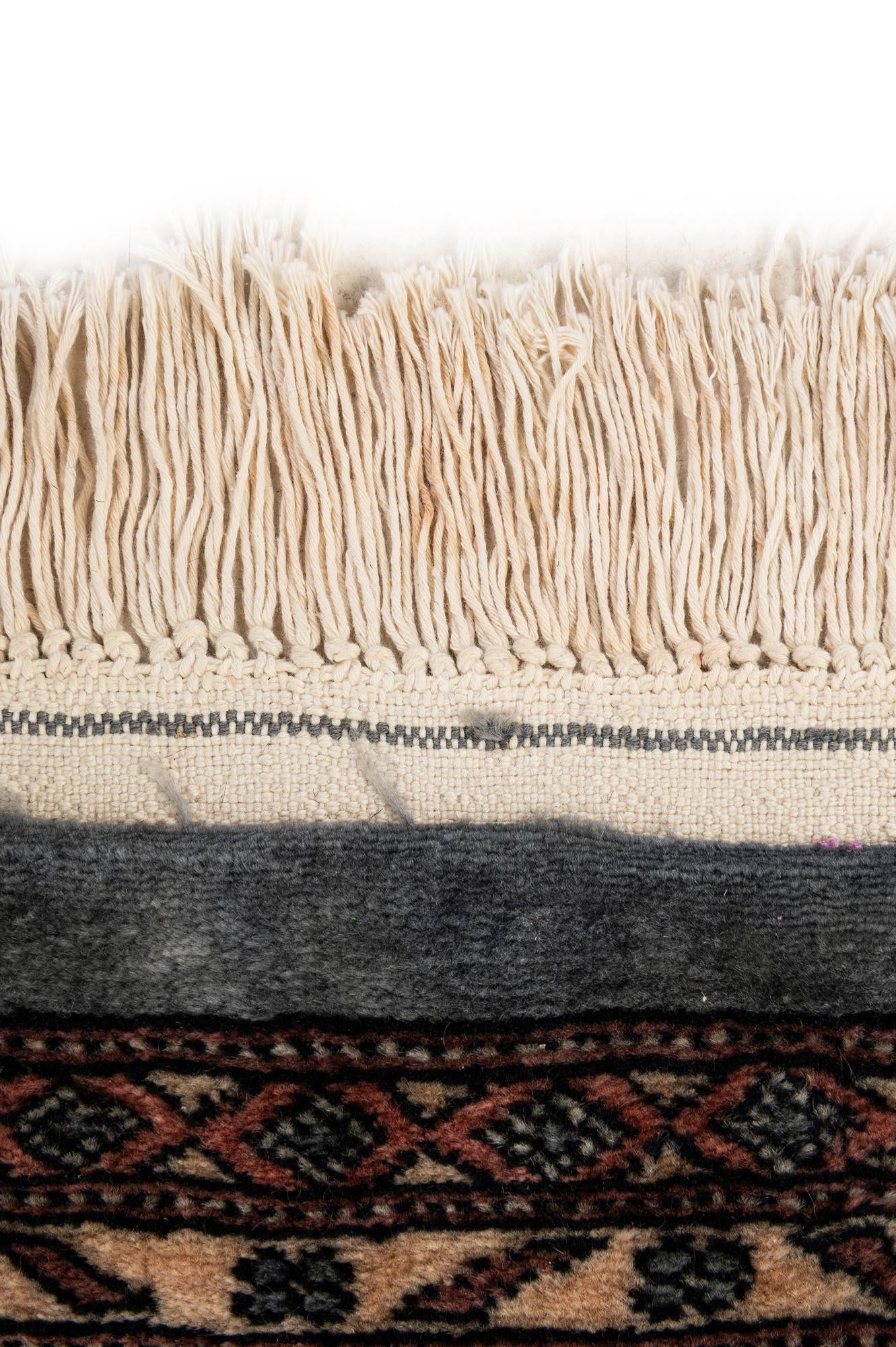 4' 3 x 6' 2 Hand Knotted Bokhara Oriental Wool Rug