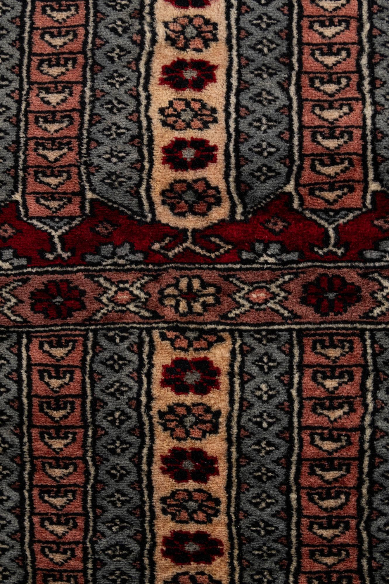 4' 3 x 6' 2 Hand Knotted Bokhara Oriental Wool Rug