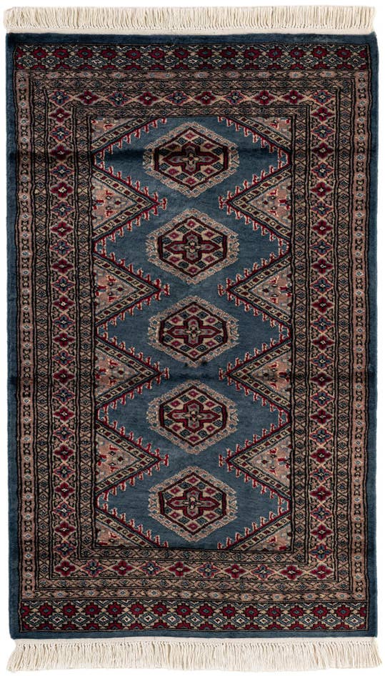 Detail image of 2' 7 x 4' 3 Hand Knotted Bokhara Oriental Rug