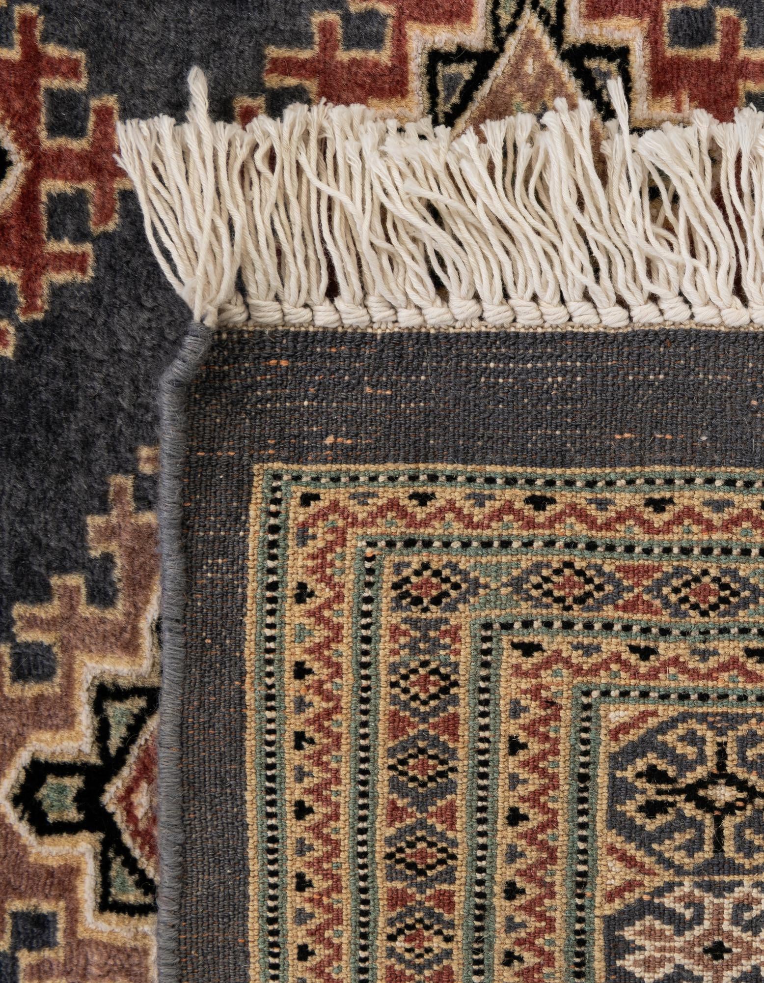 4' 2 x 5' 7 Hand Knotted Bokhara Oriental Rug