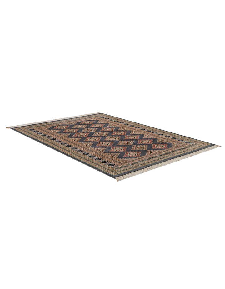 4' 2 x 5' 7 Hand Knotted Bokhara Oriental Rug