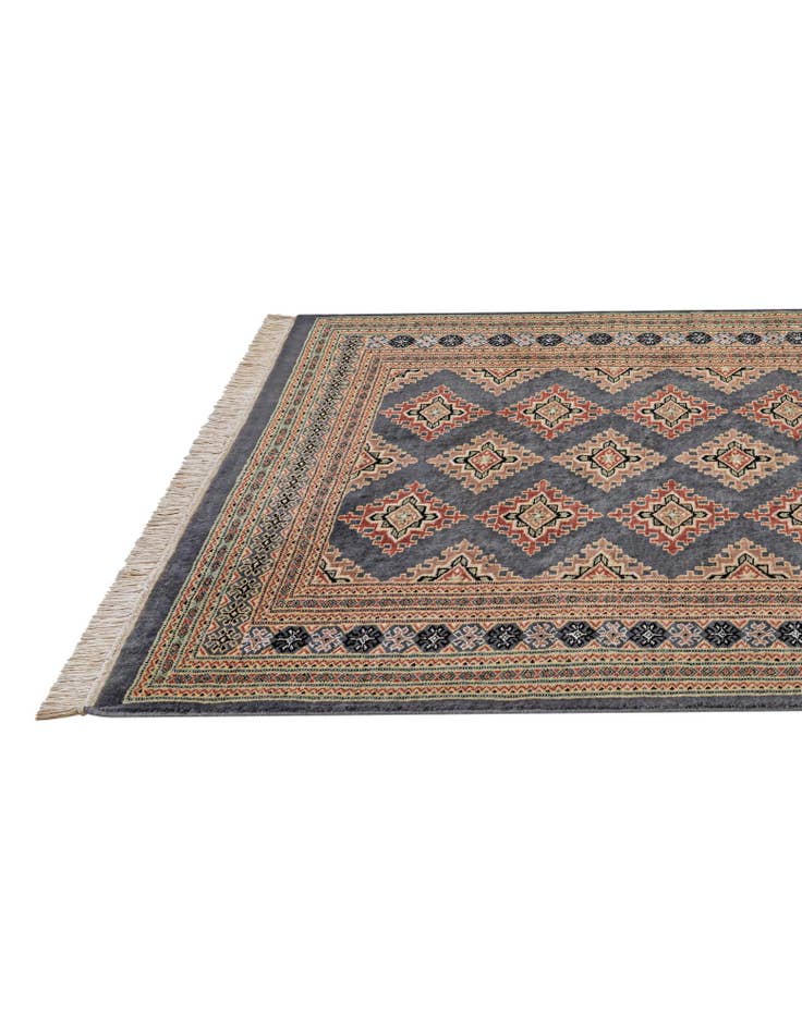 Detail image of 4' 2 x 5' 7 Hand Knotted Bokhara Oriental Rug