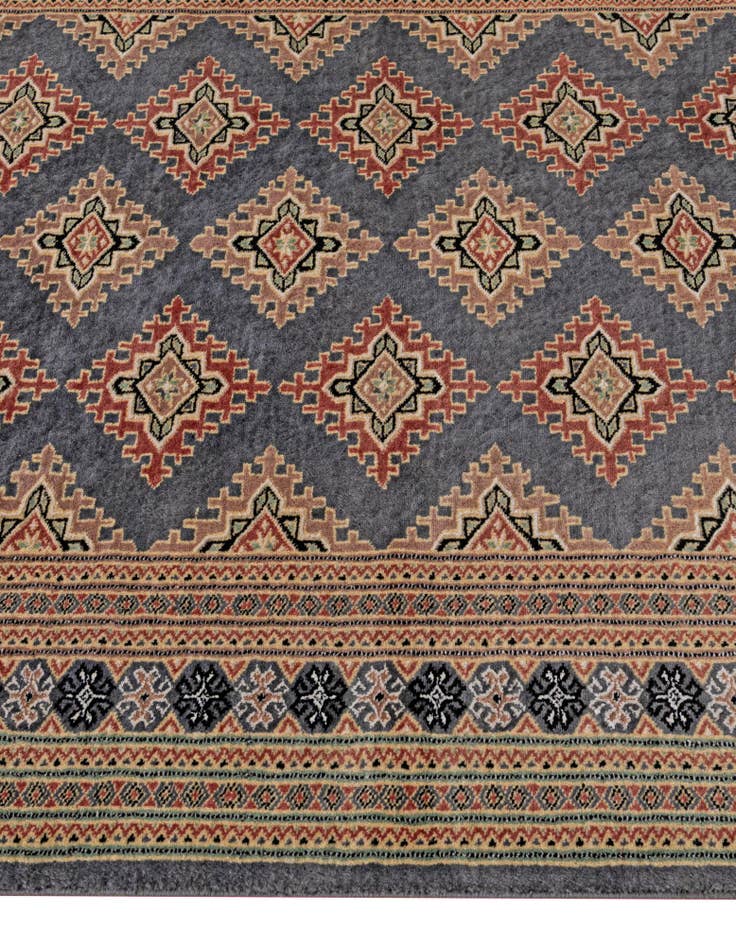 Detail image of 4' 2 x 5' 7 Hand Knotted Bokhara Oriental Rug