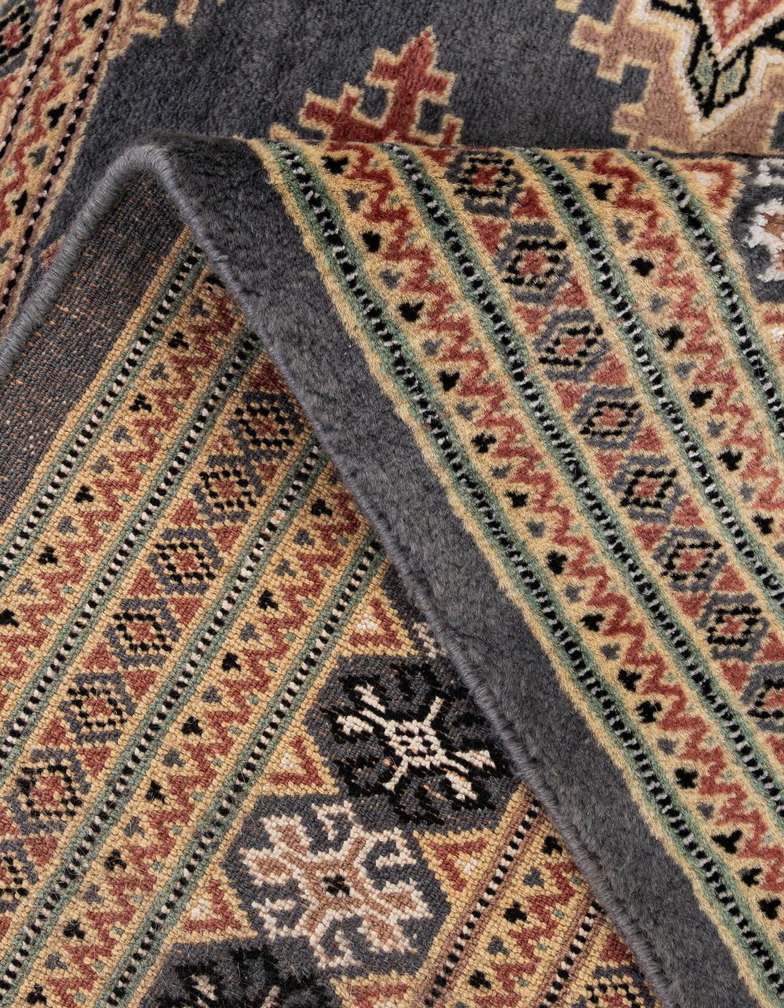 4' 2 x 5' 7 Hand Knotted Bokhara Oriental Rug
