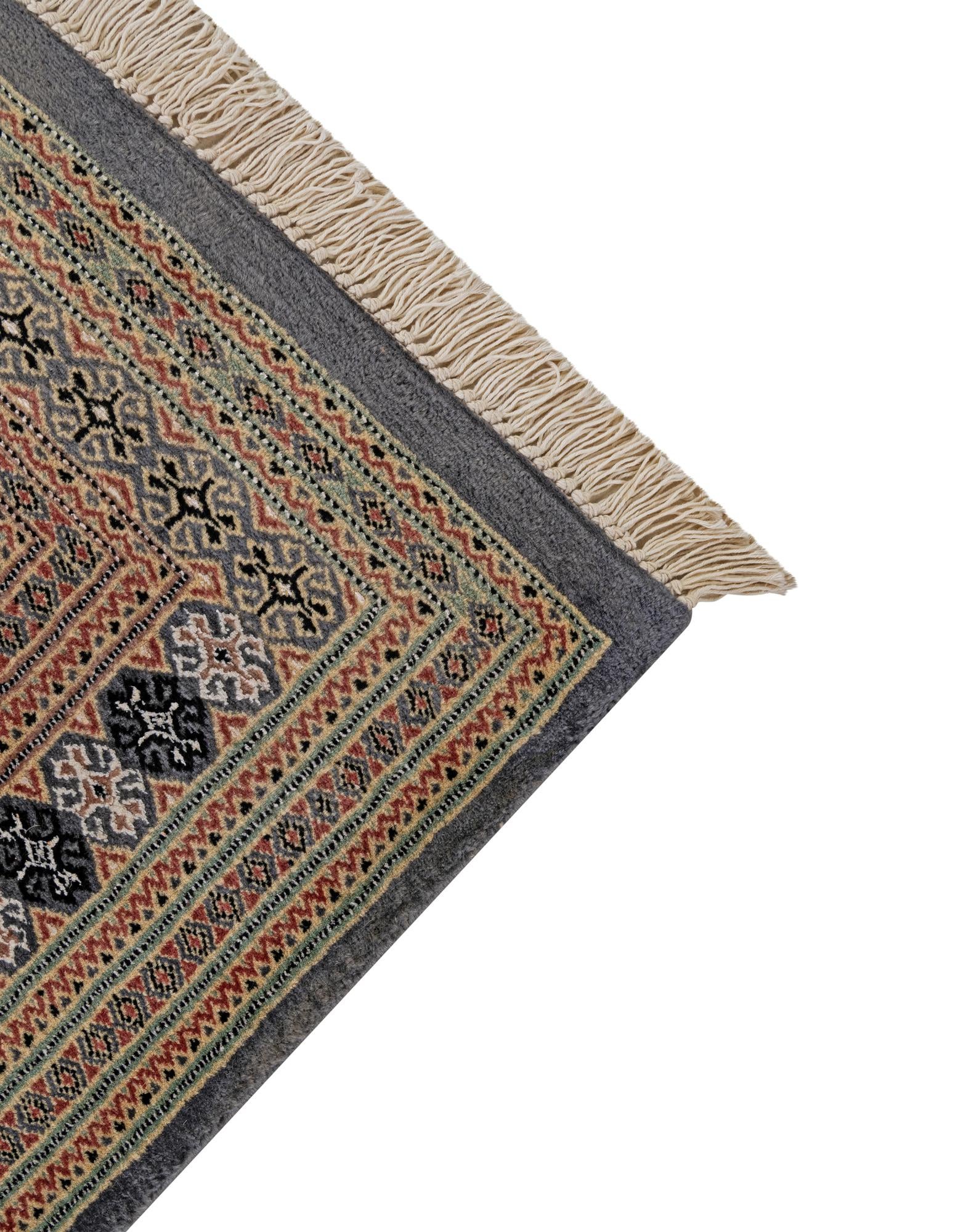 4' 2 x 5' 7 Hand Knotted Bokhara Oriental Rug