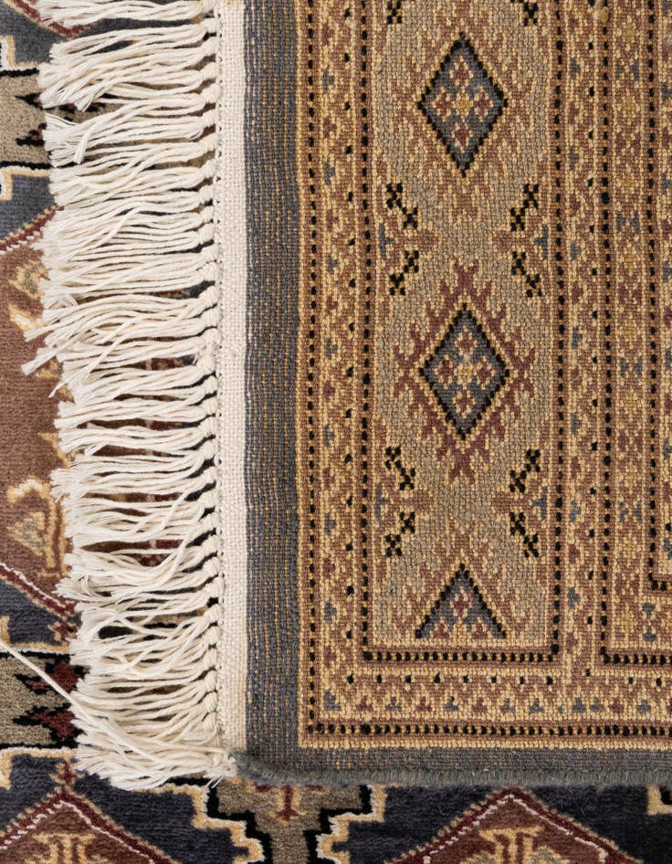 Detail image of 4' 2 x 6' 2  Hand Knotted Bokhara Rug