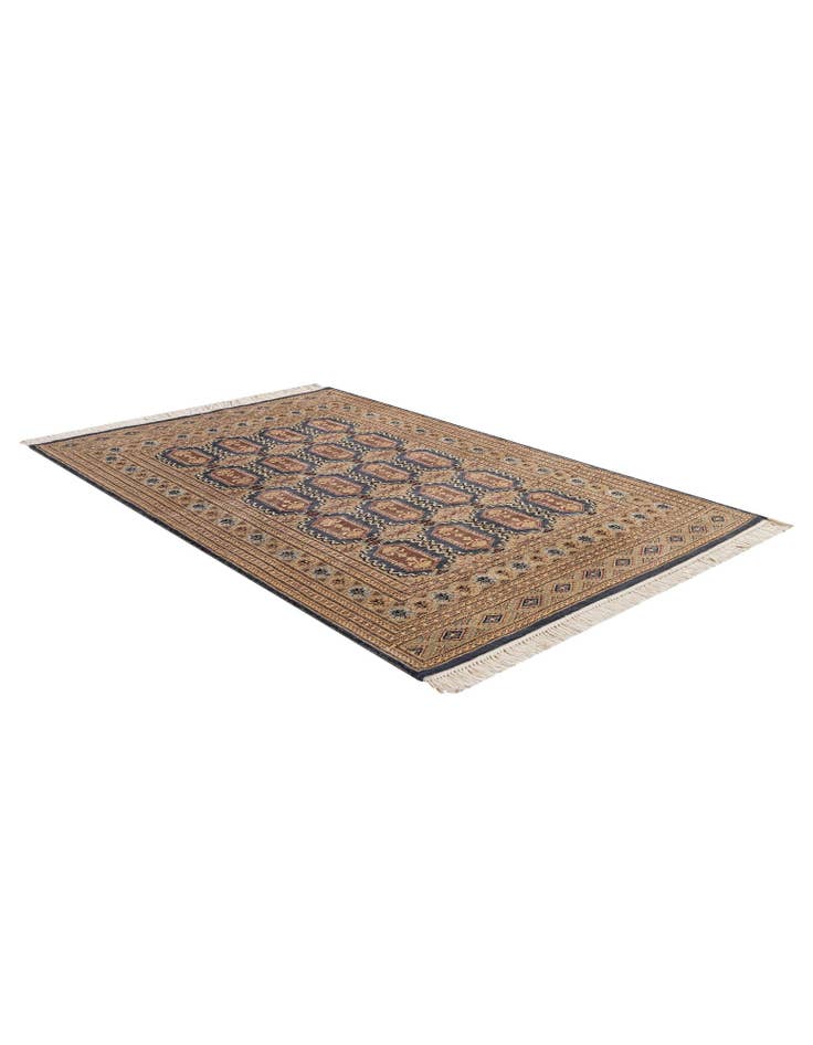 Detail image of 4' 2 x 6' 2 Hand Knotted Bokhara Rug