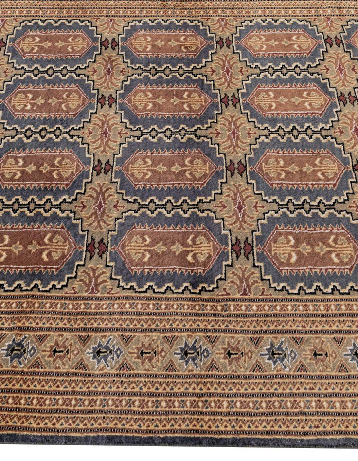 Detail image of 4' 2 x 6' 2 Hand Knotted Bokhara Rug