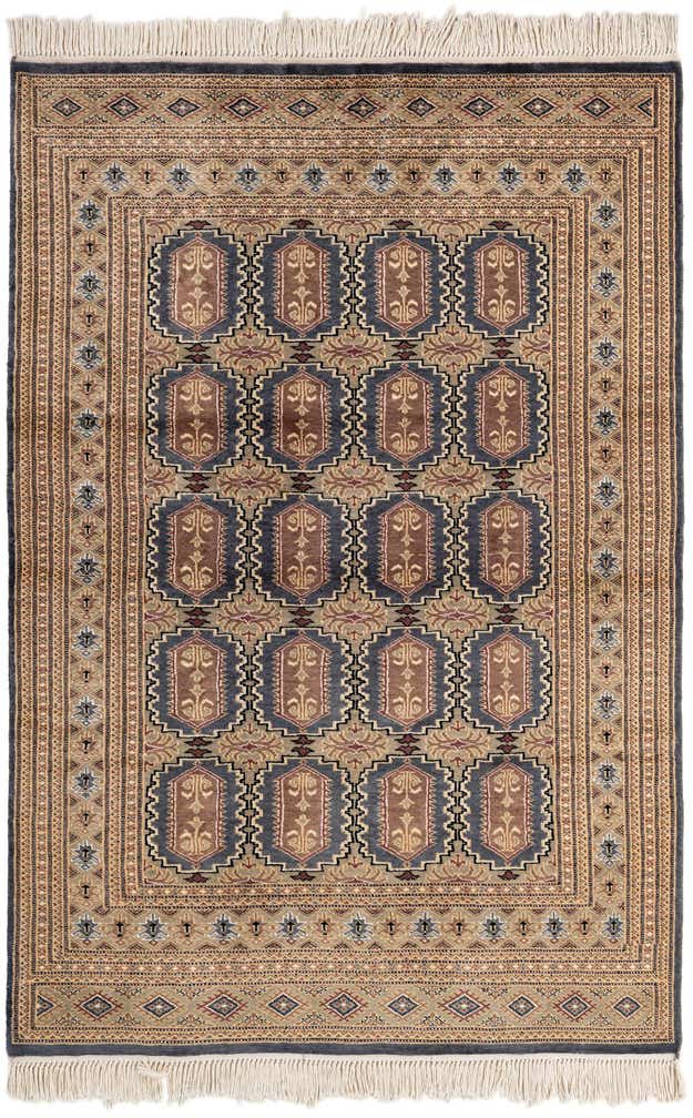 4' 2 x 6' 2 Hand Knotted Bokhara Rug