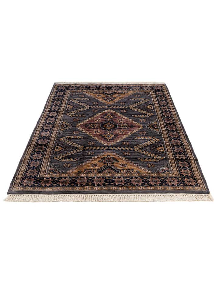 4' 2 x 6' 11 Hand Knotted Bokhara Oriental Rug