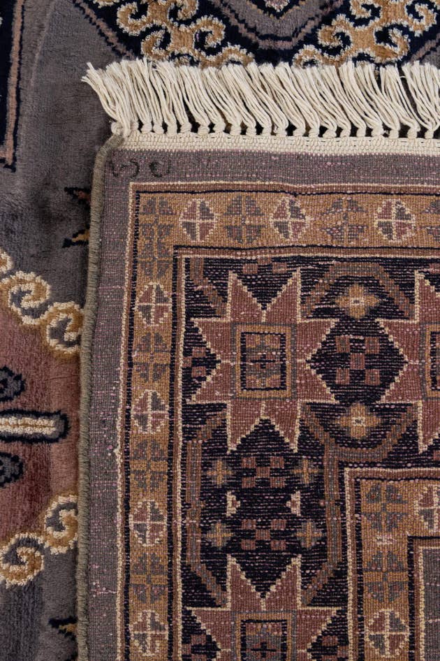 Detail image of 4' 2 x 6' 11 Hand Knotted Bokhara Oriental Rug