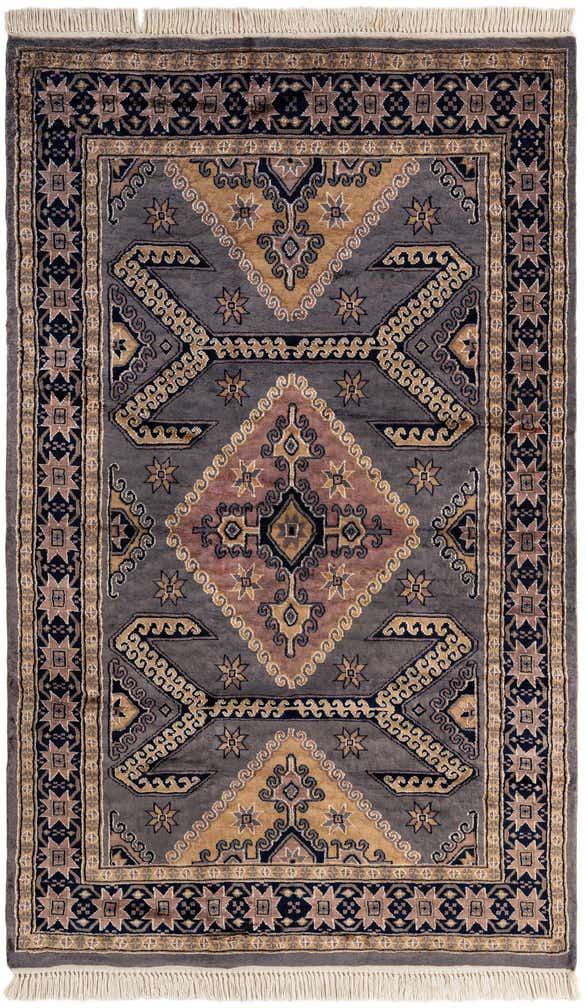 4' 2 x 6' 11 Hand Knotted Bokhara Oriental Rug