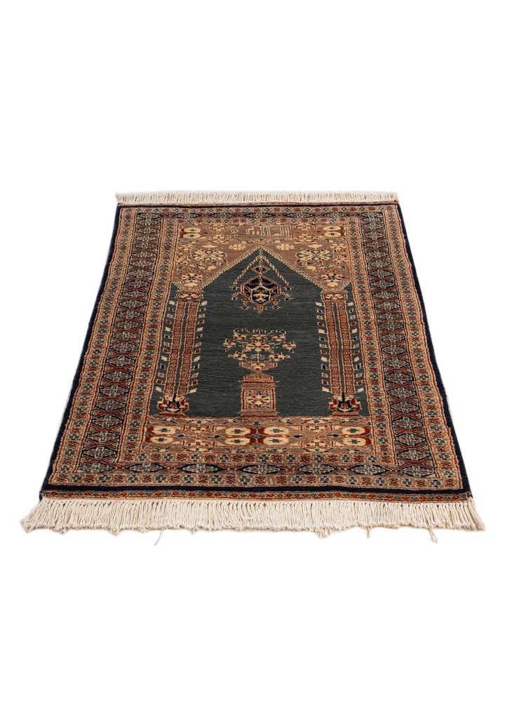 2' 8 x 4' 6 Hand Knotted Bokhara Oriental Wool Rug