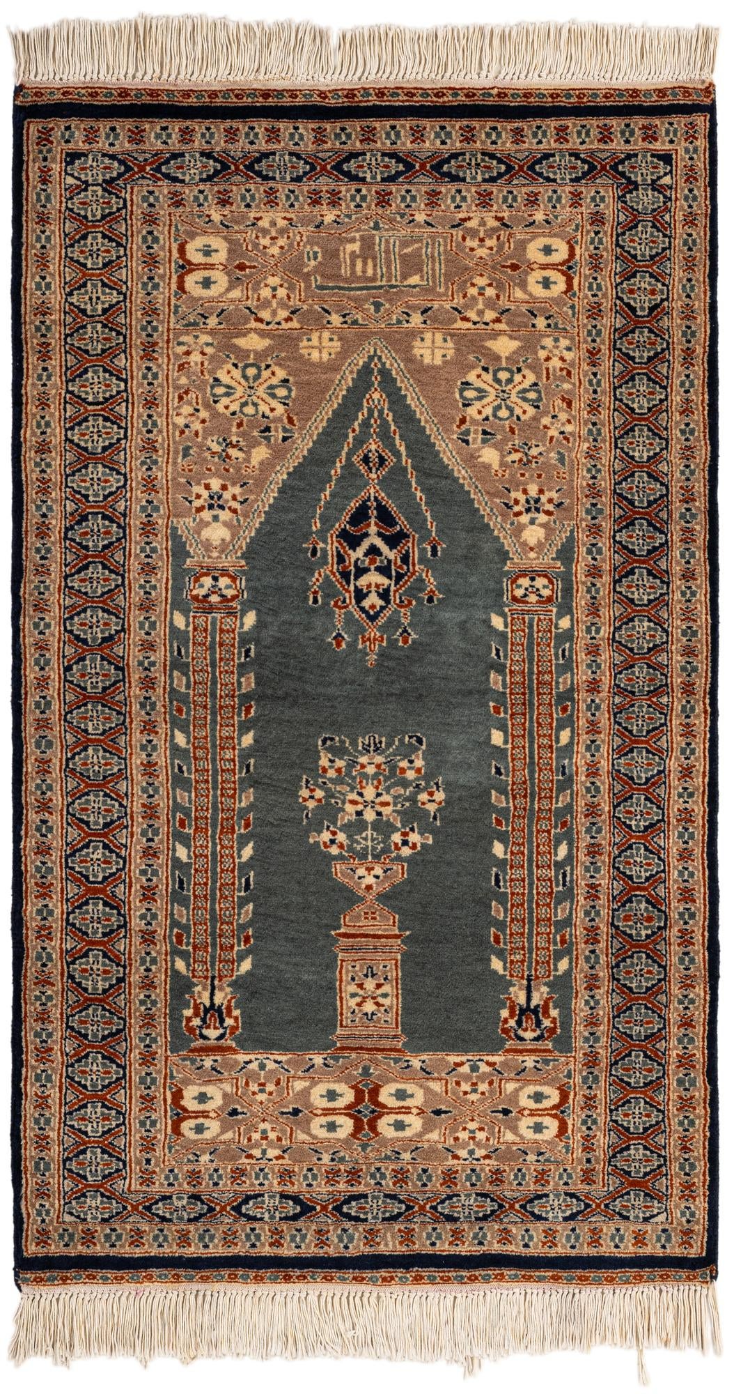 2' 8 x 4' 6  Hand Knotted Bokhara Oriental Wool Rug