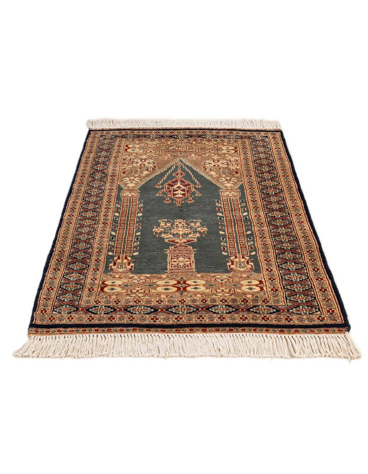 Detail image of 2' 7 x 4' 2  Hand Knotted Bokhara Wool Rug