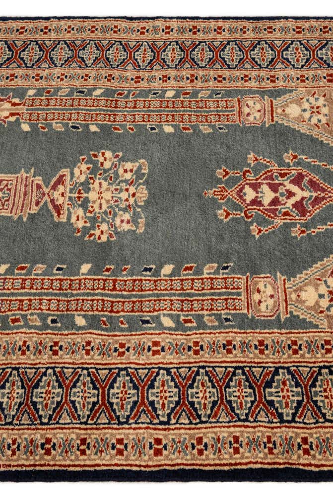 2' 7 x 4' 2 Hand Knotted Bokhara Wool Rug
