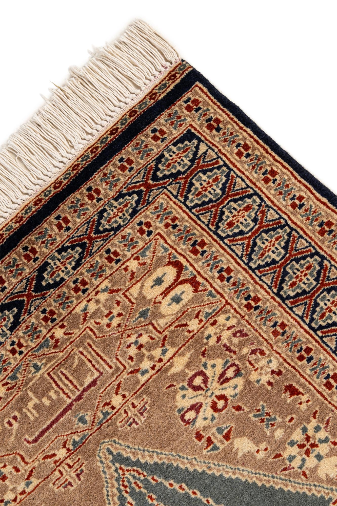 2' 7 x 4' 2 Hand Knotted Bokhara Wool Rug