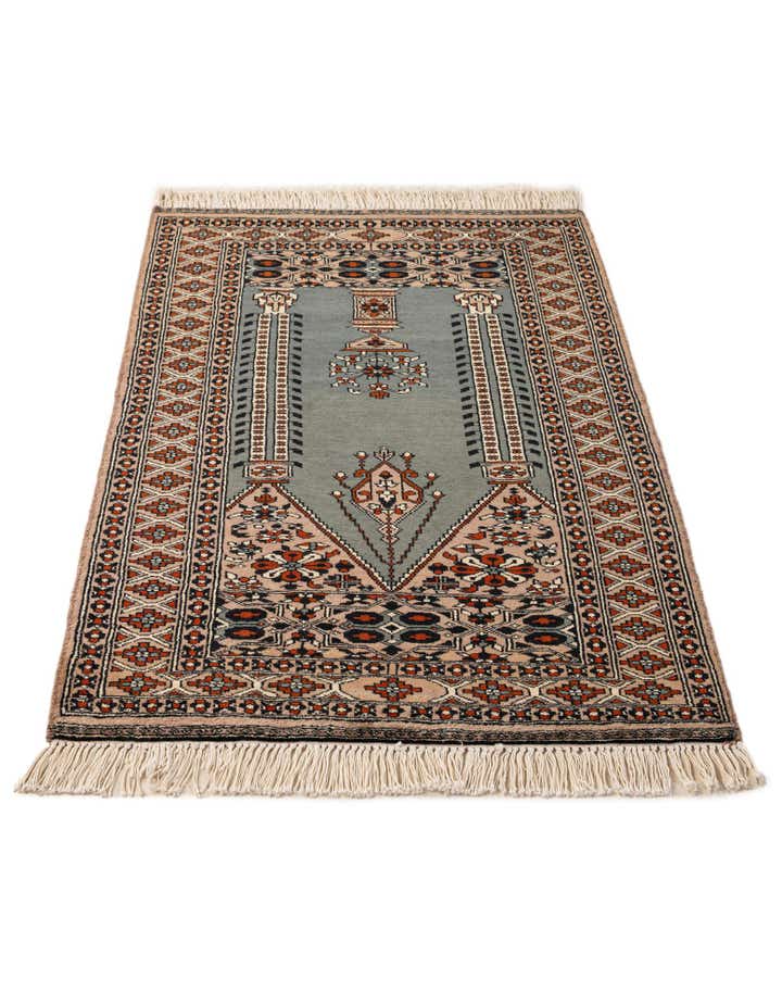 2' 8 x 4' 1 Hand Knotted Bokhara Oriental Wool Rug