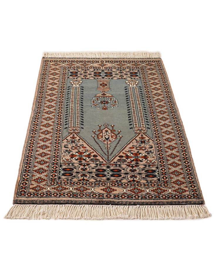 Detail image of 2' 8 x 4' 1 Hand Knotted Bokhara Oriental Wool Rug