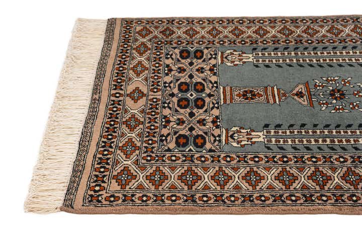 2' 8 x 4' 1 Hand Knotted Bokhara Oriental Wool Rug