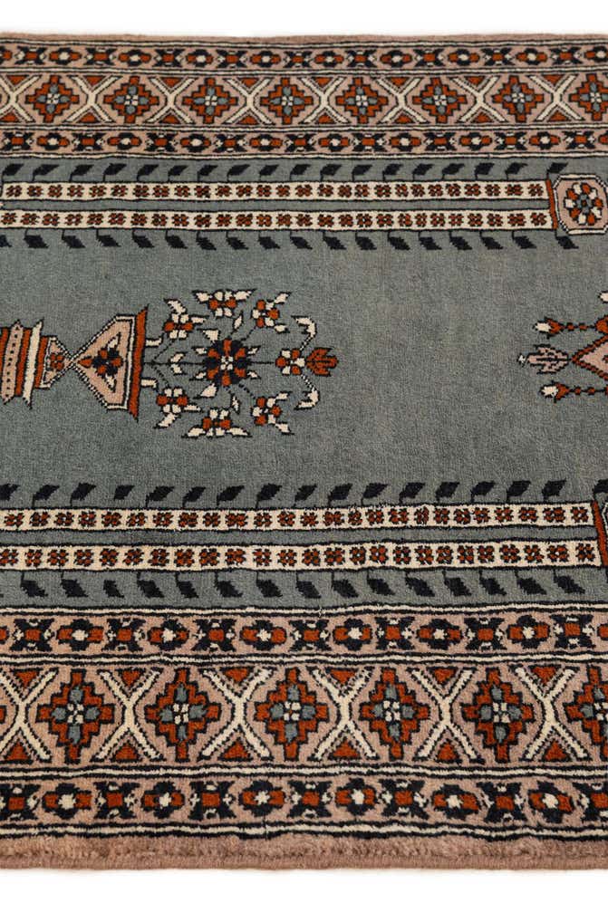 2' 8 x 4' 1 Hand Knotted Bokhara Oriental Wool Rug
