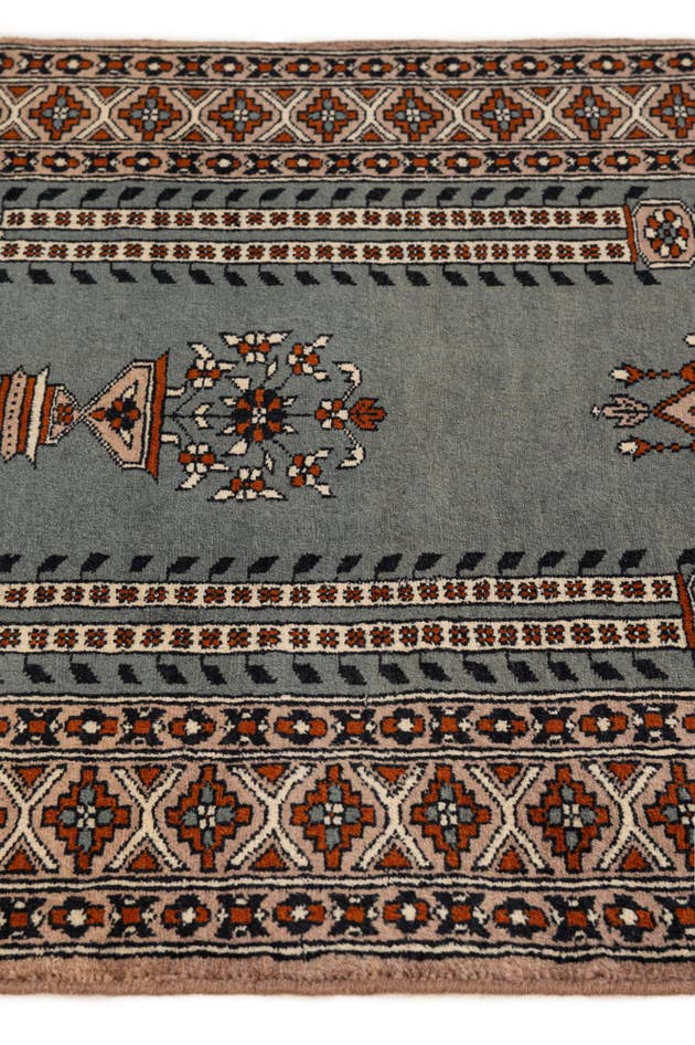Detail image of 2' 8 x 4' 1 Hand Knotted Bokhara Oriental Wool Rug