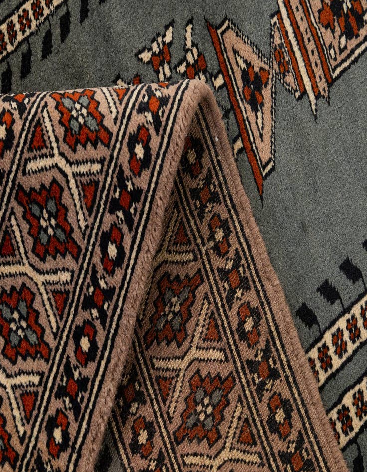 Detail image of 2' 8 x 4' 1  Hand Knotted Bokhara Oriental Wool Rug