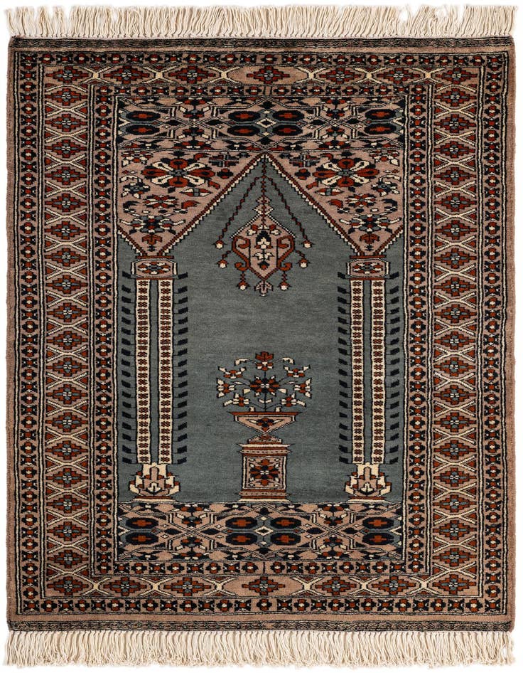 Detail image of 2' 8 x 4' 1 Hand Knotted Bokhara Oriental Wool Rug