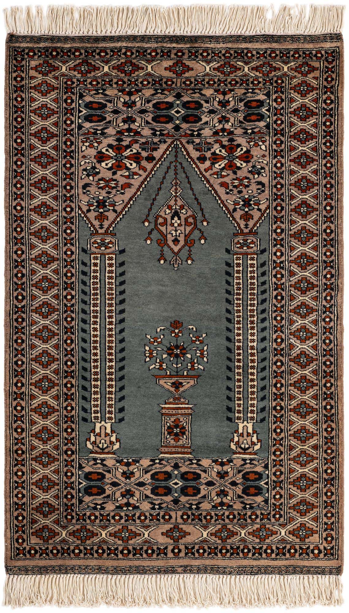 2' 8 x 4' 1 Hand Knotted Bokhara Oriental Wool Rug