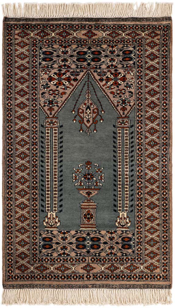 2' 8 x 4' 1 Hand Knotted Bokhara Oriental Wool Rug