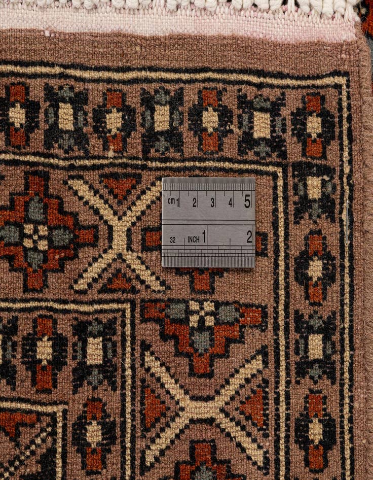 Detail image of 2' 7 x 4' 2  Hand Knotted Bokhara Oriental Wool Rug