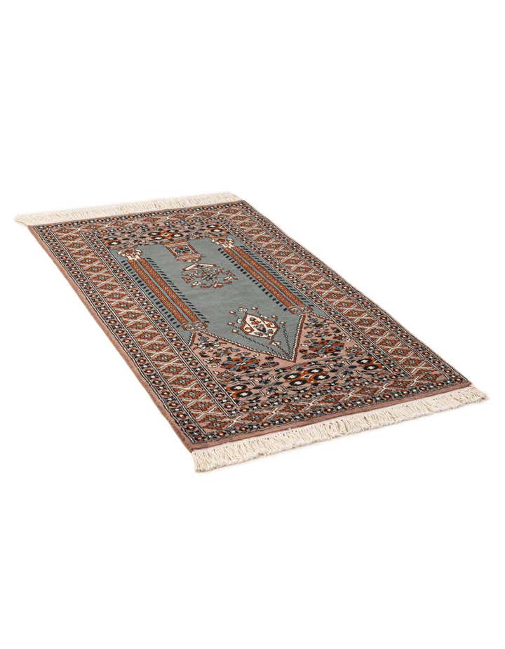 2' 7 x 4' 2 Hand Knotted Bokhara Oriental Wool Rug