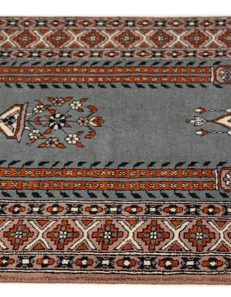 Detail image of 2' 7 x 4' 2  Hand Knotted Bokhara Oriental Wool Rug