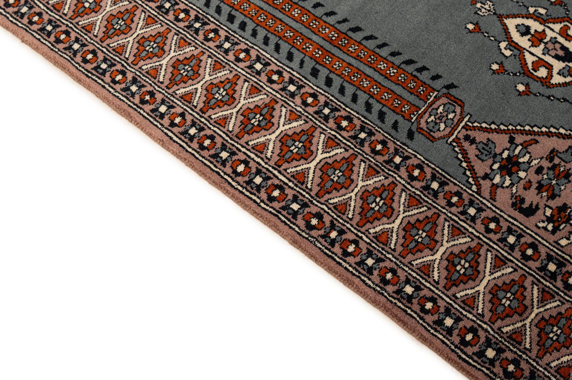 2' 7 x 4' 2 Hand Knotted Bokhara Oriental Wool Rug