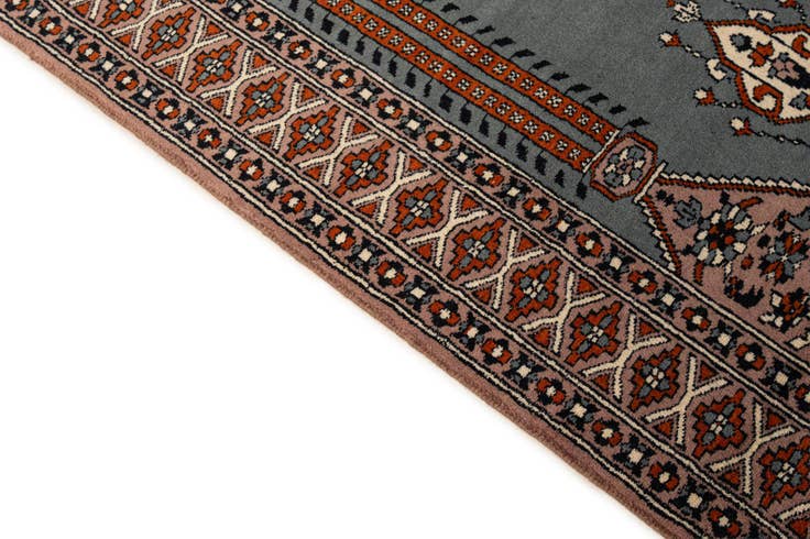 Detail image of 2' 7 x 4' 2 Hand Knotted Bokhara Oriental Wool Rug