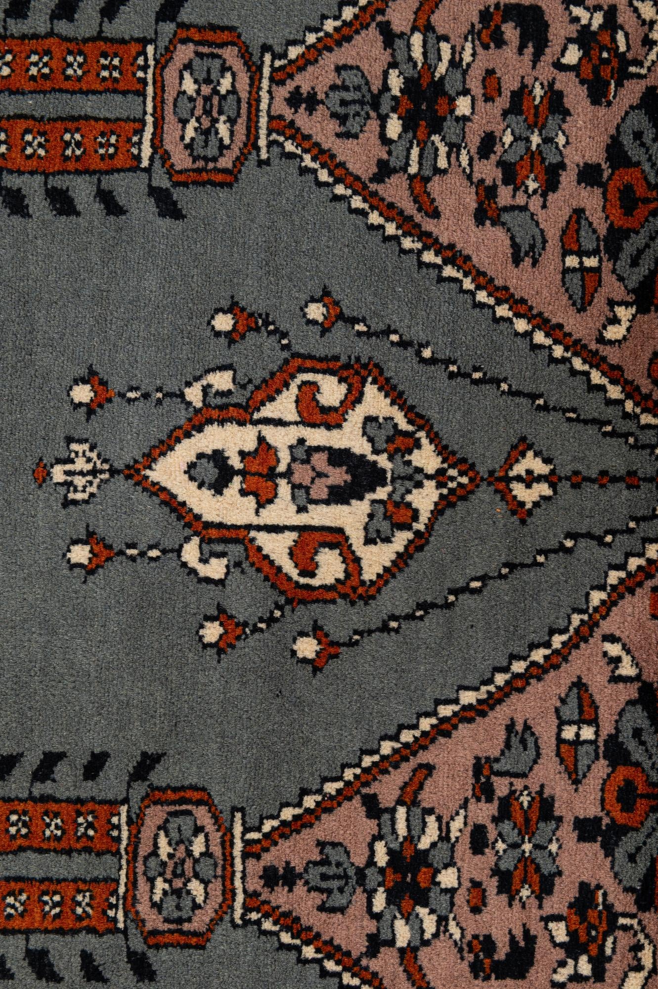 2' 7 x 4' 2 Hand Knotted Bokhara Oriental Wool Rug