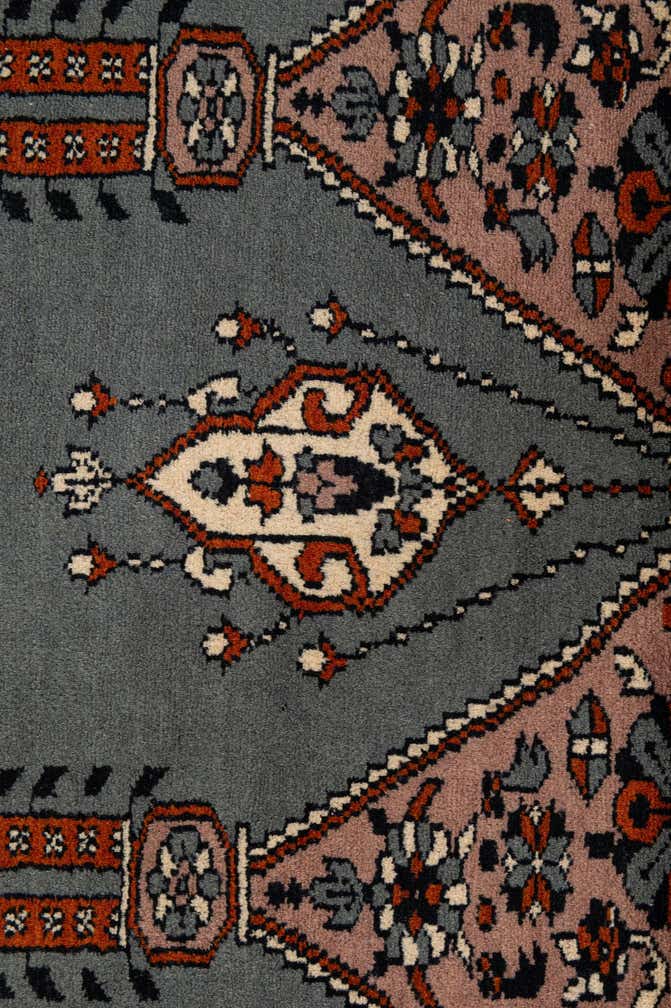 2' 7 x 4' 2 Hand Knotted Bokhara Oriental Wool Rug