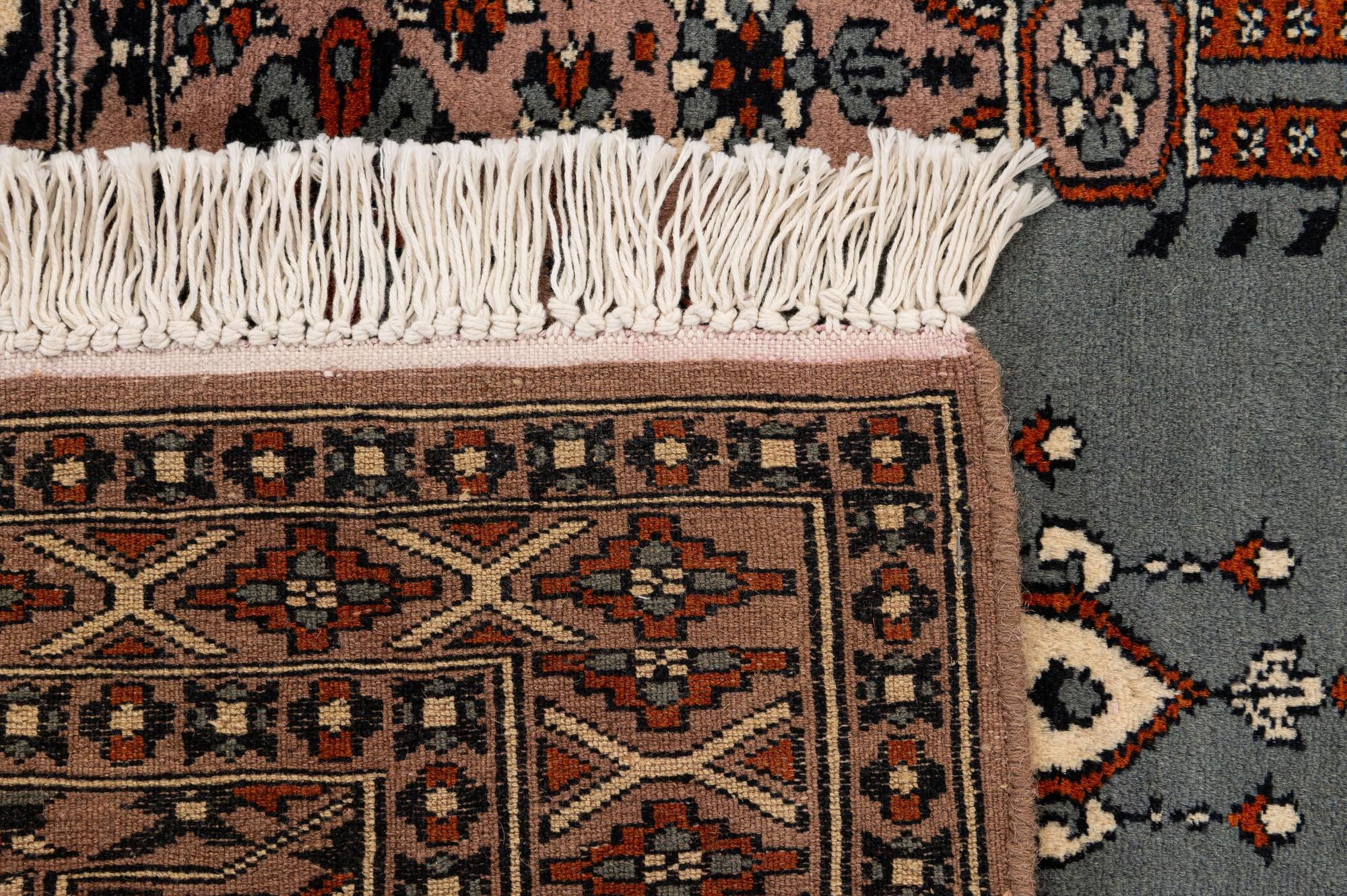 2' 7 x 4' 2 Hand Knotted Bokhara Oriental Wool Rug
