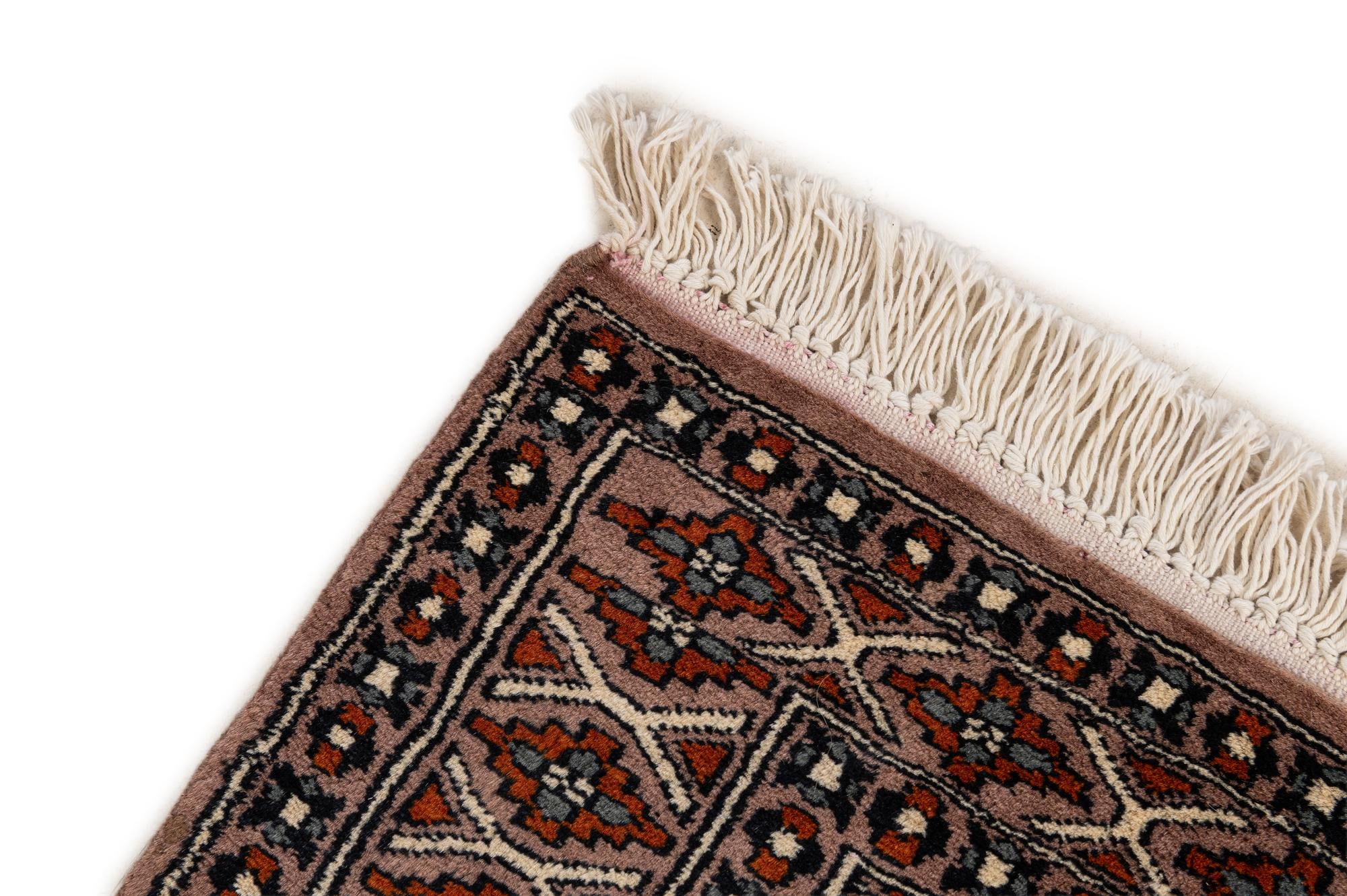 2' 7 x 4' 2 Hand Knotted Bokhara Oriental Wool Rug