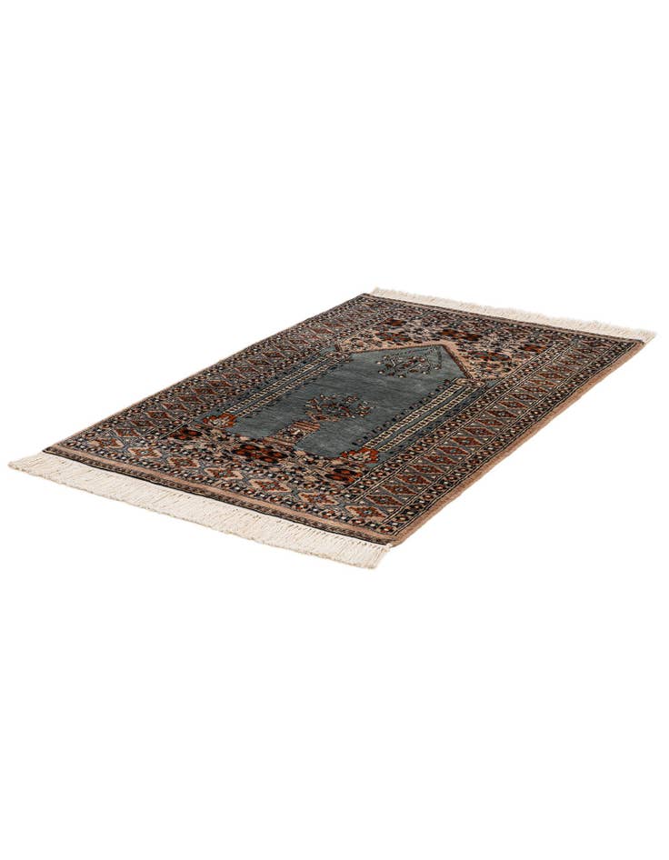 Detail image of 2' 8 x 4' 3  Hand Knotted Bokhara Oriental Wool Rug