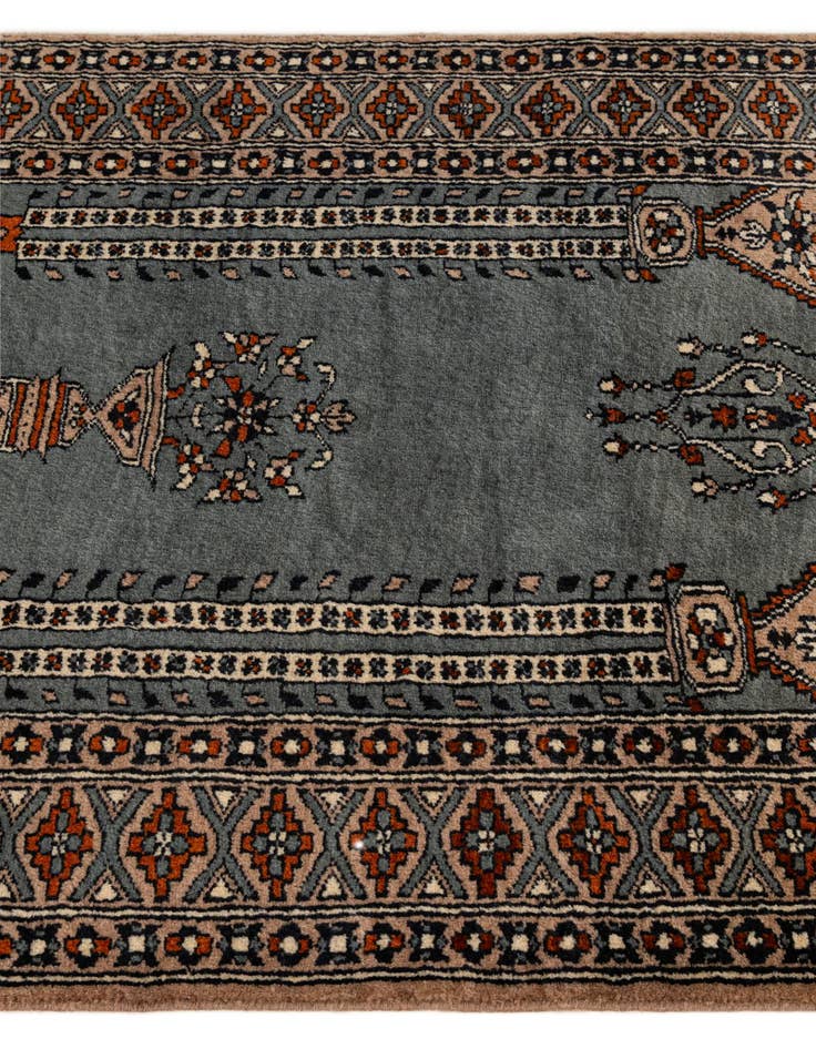Detail image of 2' 8 x 4' 3  Hand Knotted Bokhara Oriental Wool Rug