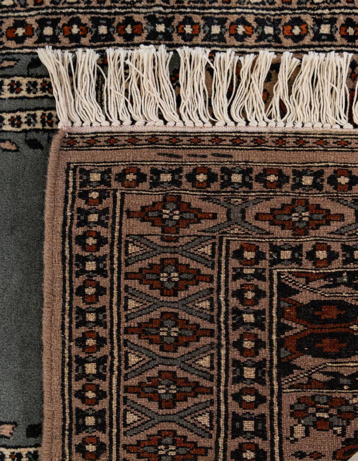 Detail image of 2' 8 x 4' 3  Hand Knotted Bokhara Oriental Wool Rug