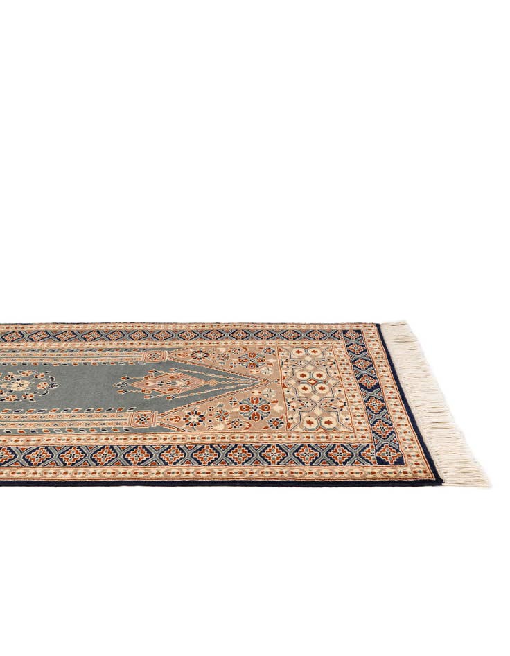 Detail image of 2' 7 x 4' 4 Hand Knotted Bokhara Oriental Wool Rug