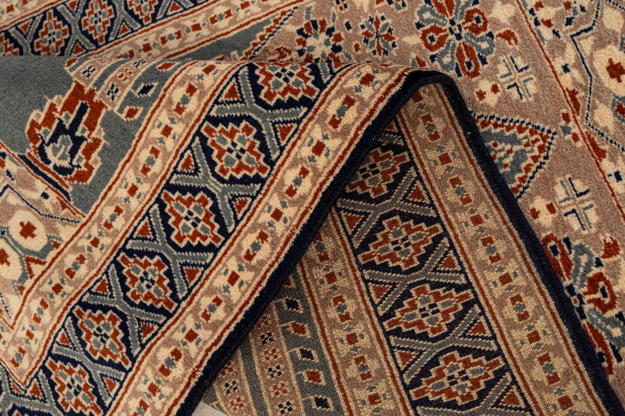 2' 7 x 4' 4 Hand Knotted Bokhara Oriental Wool Rug
