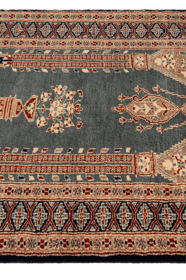 Detail image of 2' 8 x 4' 2 Hand Knotted Bokhara Oriental Wool Rug