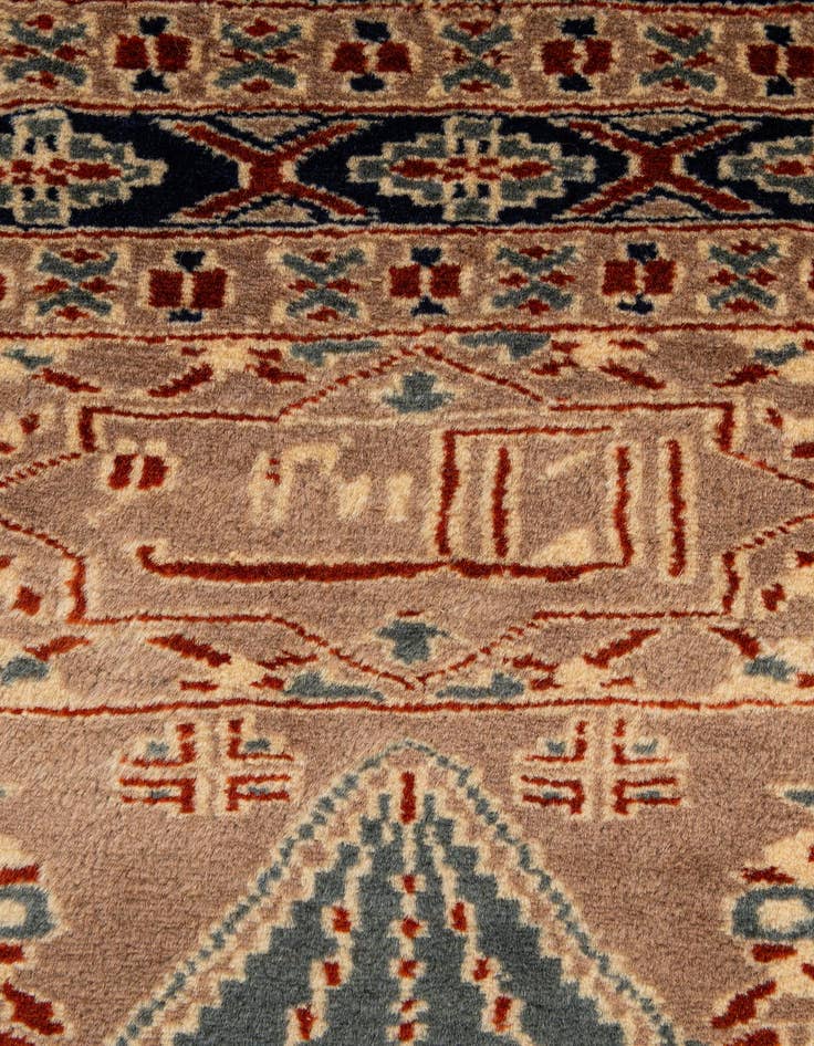 Detail image of 2' 8 x 4' 2  Hand Knotted Bokhara Oriental Wool Rug