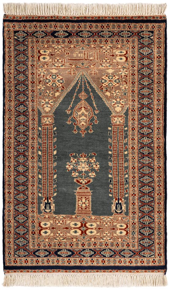 Detail image of 2' 8 x 4' 2 Hand Knotted Bokhara Oriental Wool Rug