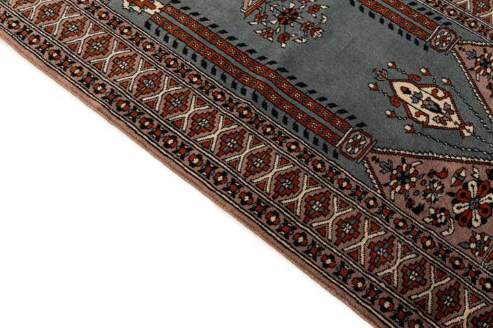 2' 6 x 4' 3 Hand Knotted Bokhara Oriental Wool Rug